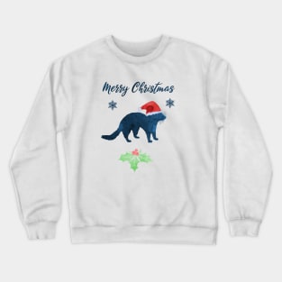 Christmas Ferret Art Crewneck Sweatshirt